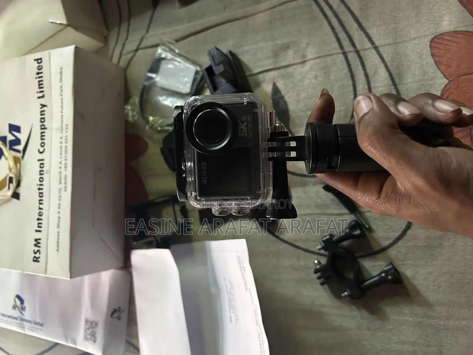 Action Camera Dual Display With Touch Screens