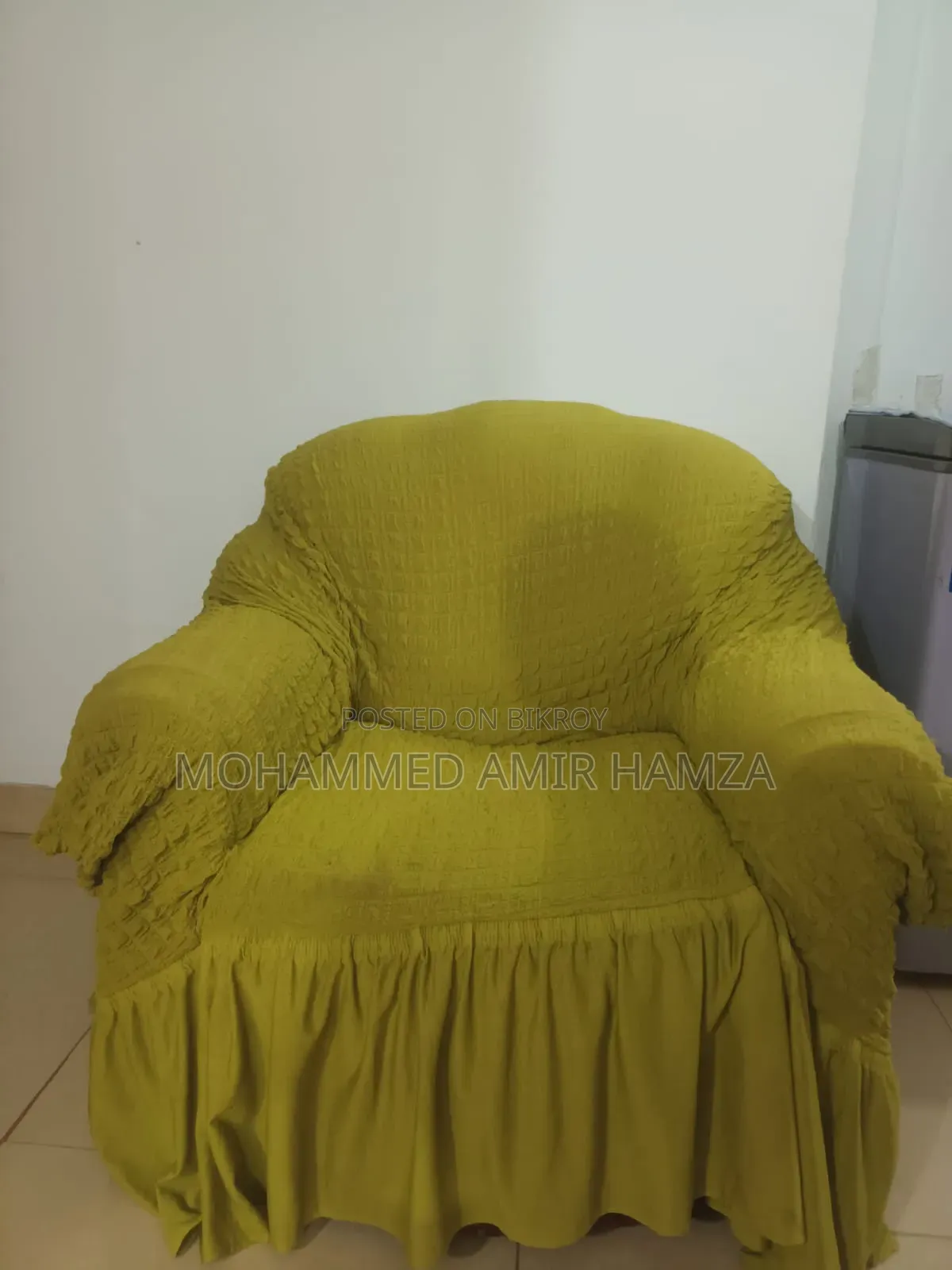 Sofa Set with Tea Table and Sofa Cover