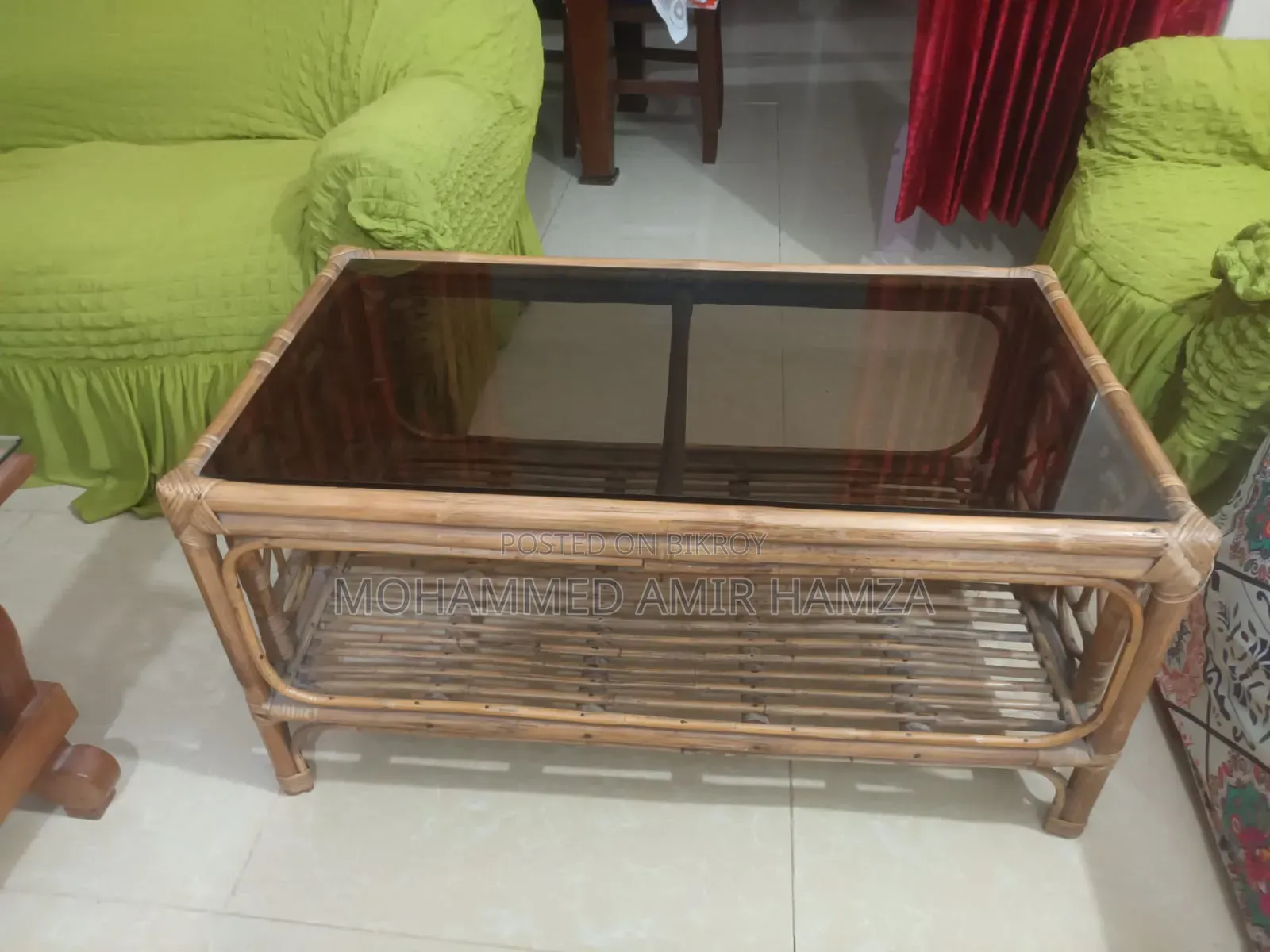 Sofa Set with Tea Table and Sofa Cover