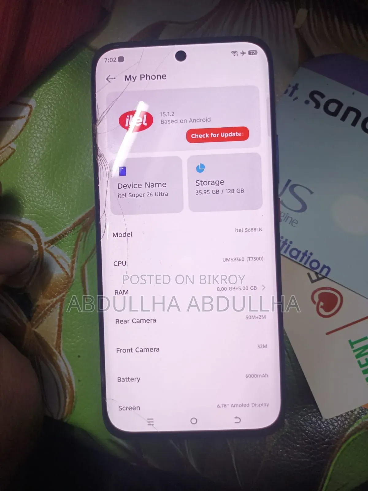 Itel S26 Ultra 128 GB Blue