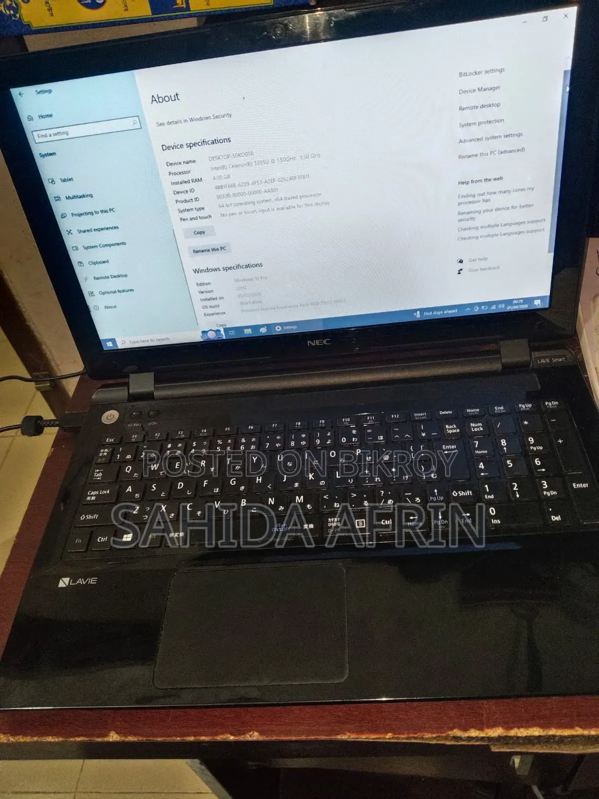 Laptop Linx 4GB SSD 256GB