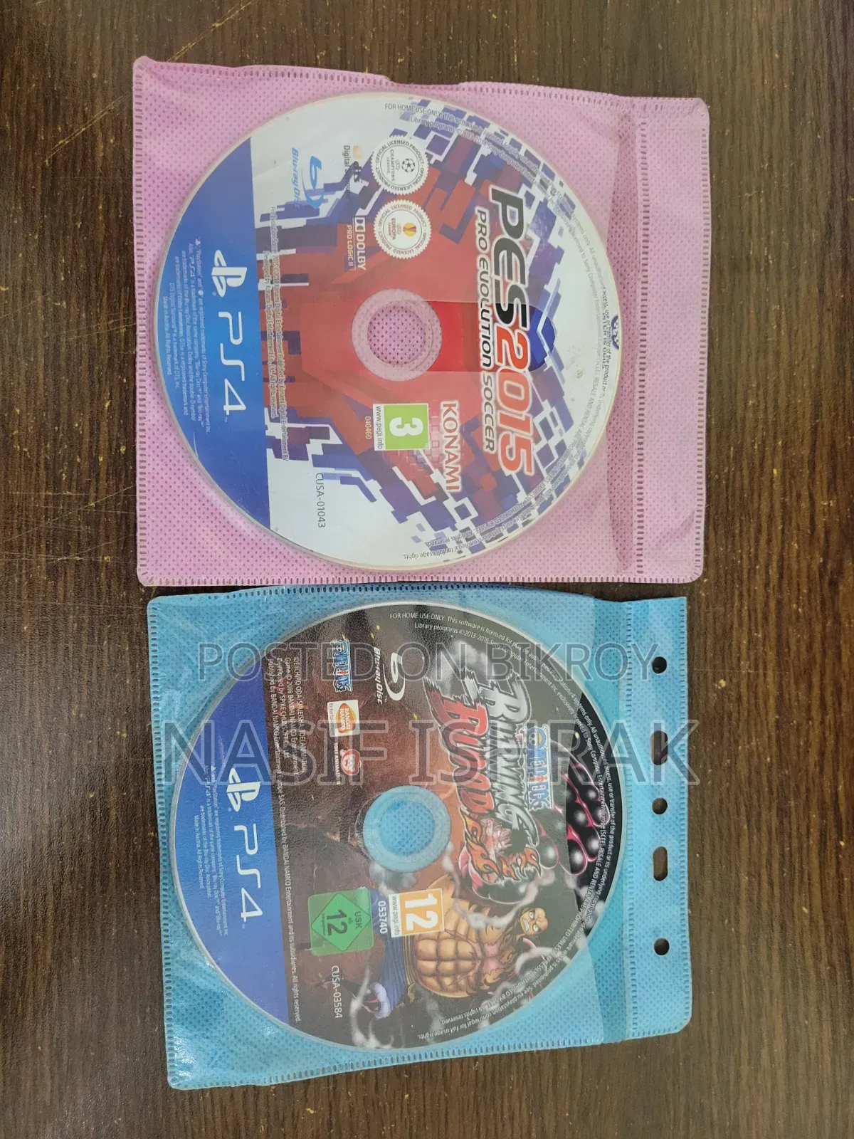Ps4 Game: Pes 2015 and One-Piece Burning Blood