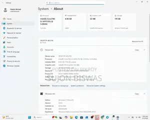 Desktop Computer 8GB Intel Core I5 SSD 128GB