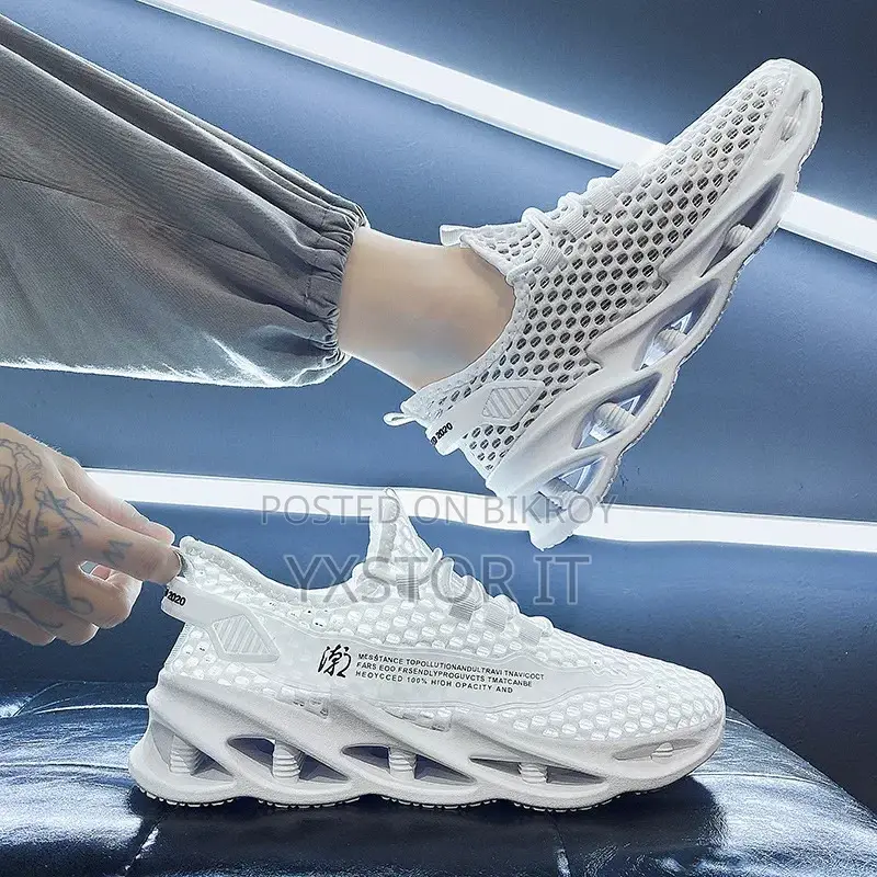 Men's Shoes Summer Sports Breathable Mesh Hollow Casual Shoes Men's