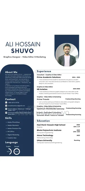 I Am a Professional Graphics Designer & Video Editor