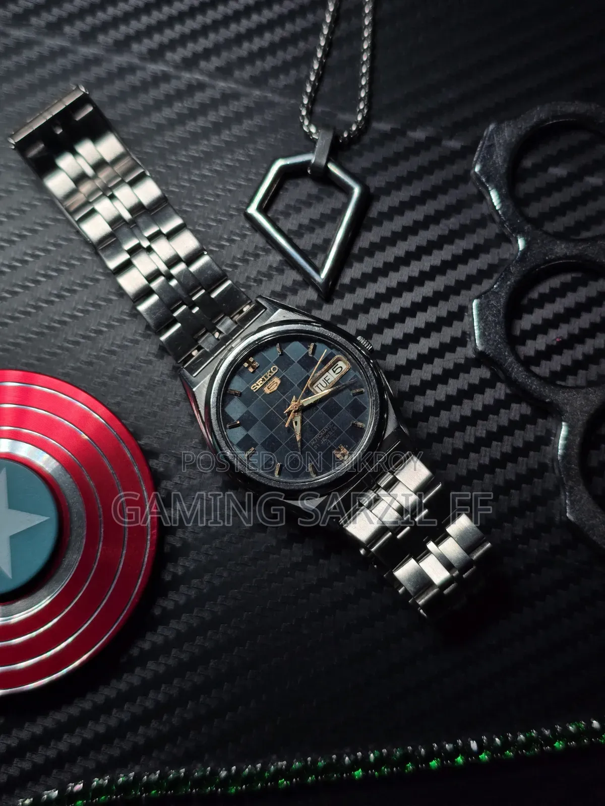 Seiko 5 Chess Dial 1970 Mechanical Watch