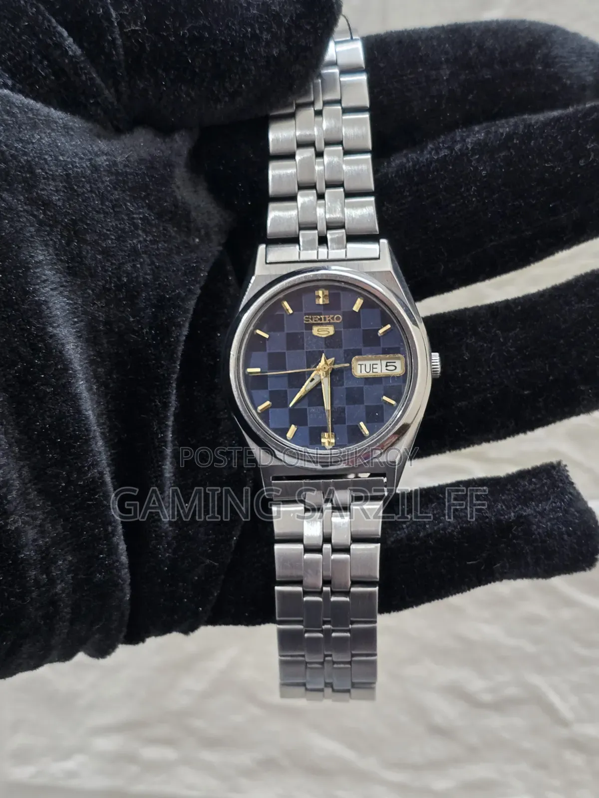 Seiko 5 Chess Dial 1970 Mechanical Watch