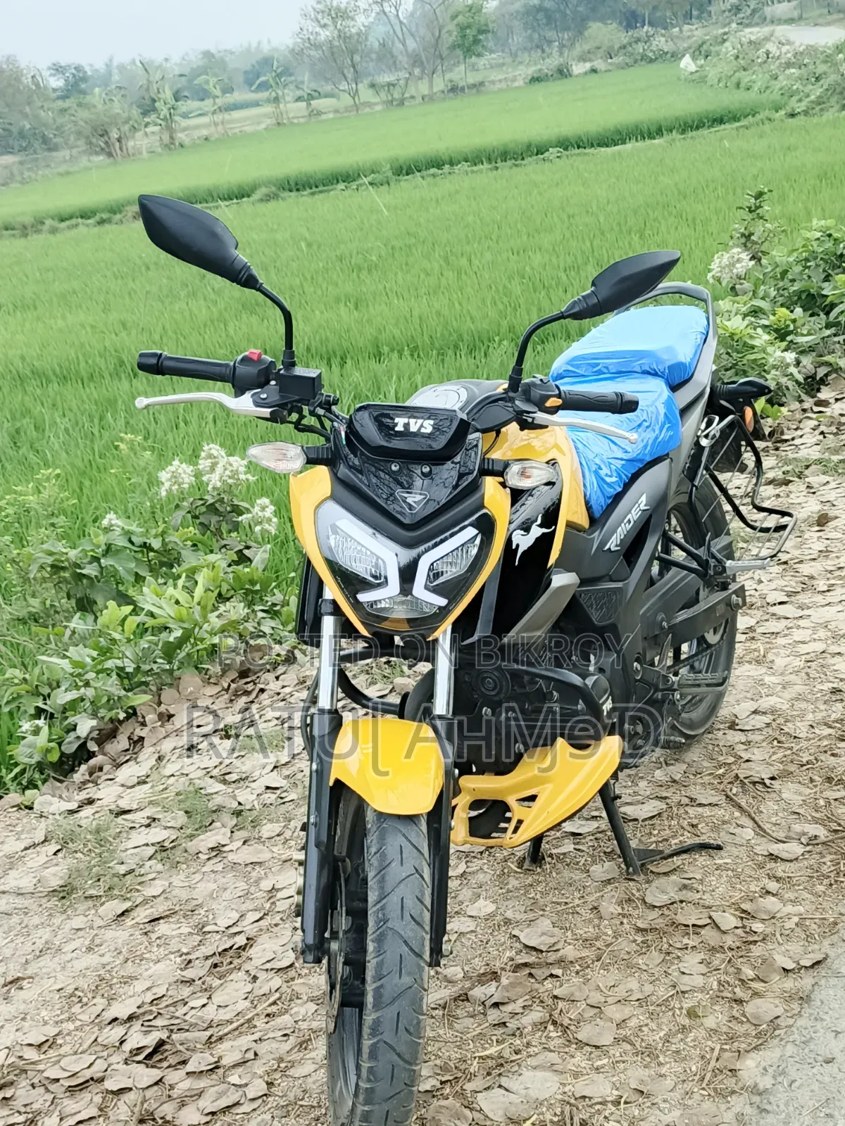 New TVS Raider 125 2023 Yellow