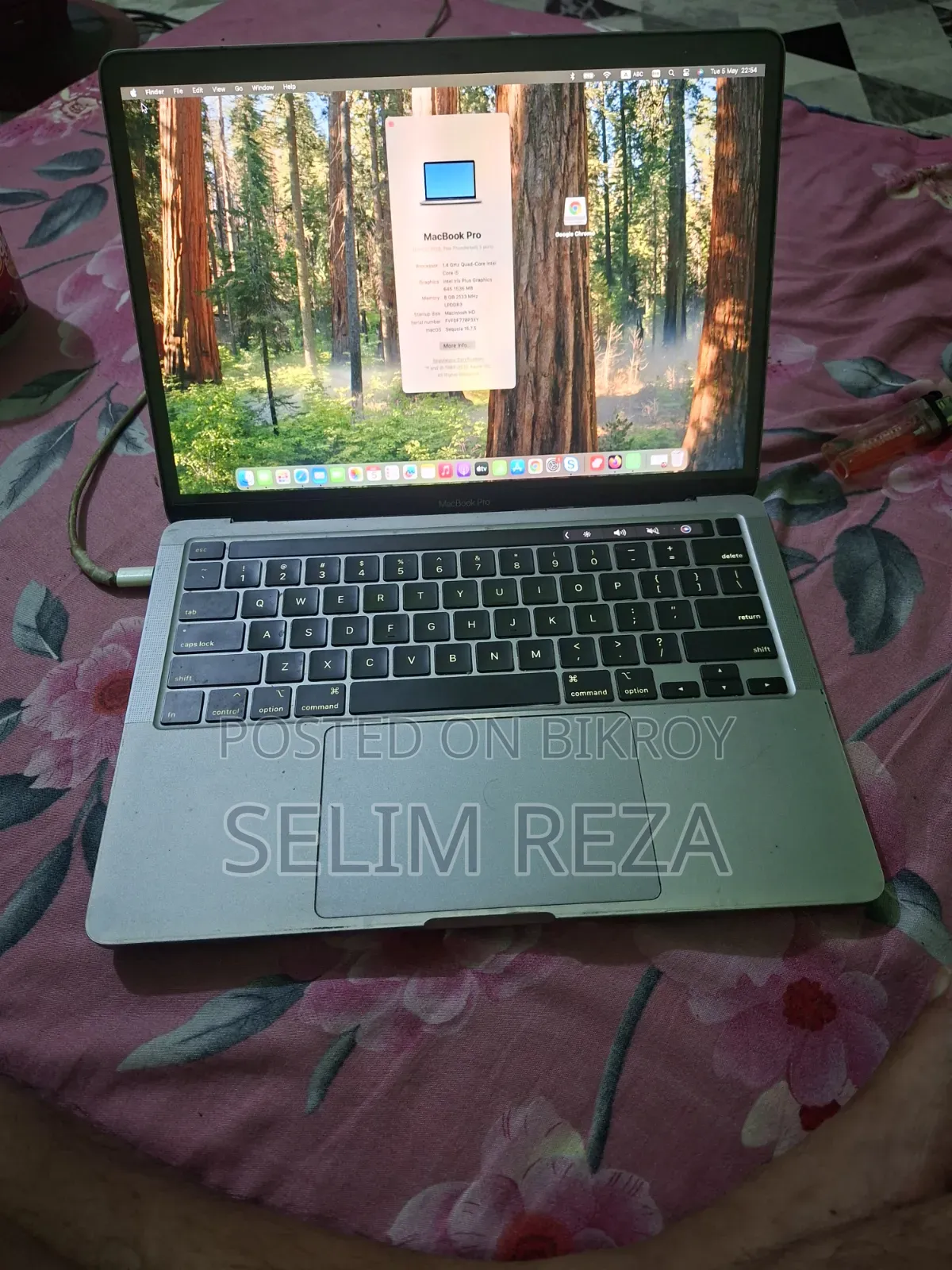 Laptop Apple MacBook Pro 2020 8GB Intel Core I5 SSD 256GB