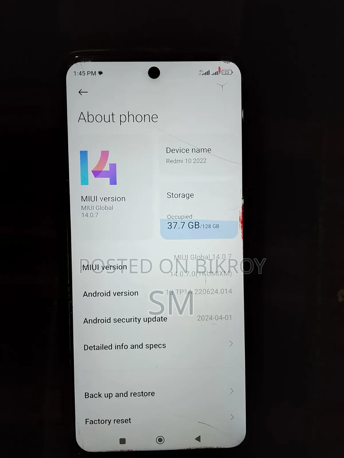 Mobile Phone 128 GB Blue