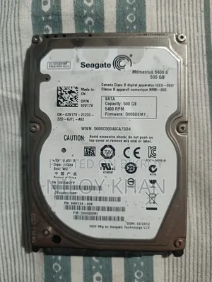 Seagate ৫০০ জিবি ল্যাপটপ হার্ড ডিস্ক