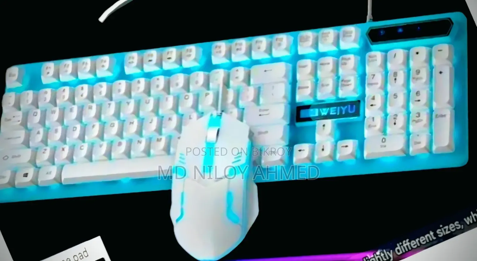 Brand New Semi Mechanical Gaming Keyboard Combo Full Intake Box