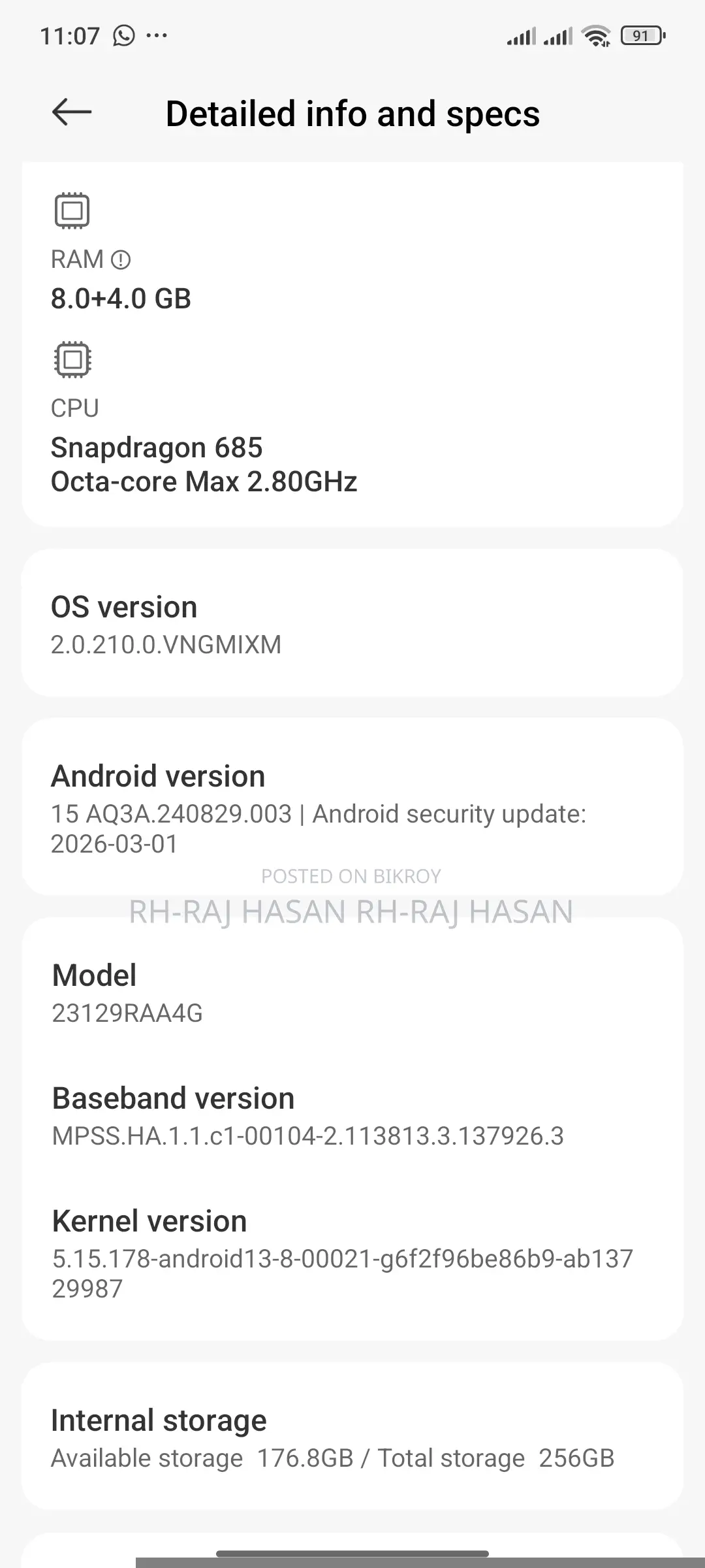 Xiaomi Redmi Note 13 256 GB Black
