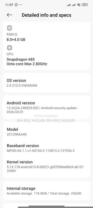 Xiaomi Redmi Note 13 256 GB Black