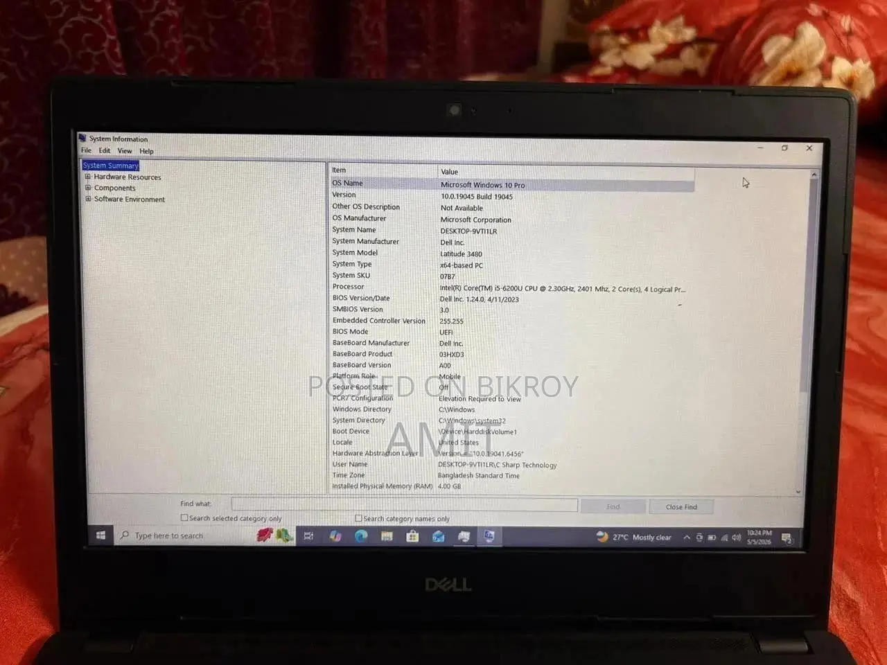 ল্যাপটপ Dell Latitude 14 3480 4GB Intel Core I5 SSD 256GB