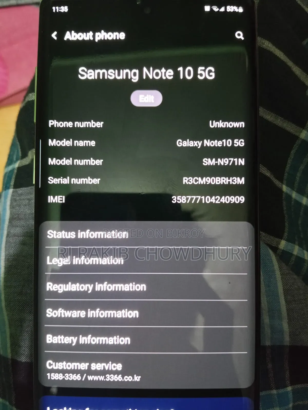Samsung Galaxy Note 10 5G 256 GB White