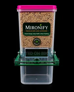 Mironify স্মার্ট অটোমেটিক বার্ড ফিডার | ৯৫% খাবার সাশ্রয় করুন | মাত্র ৫০০ টাকা
