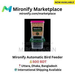 Mironify Smart Automatic Bird Feeder | Saves 95% Food | Only 500 BDT