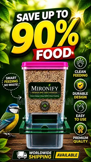 Mironify Smart Automatic Bird Feeder | Saves 95% Food | Only 500 BDT
