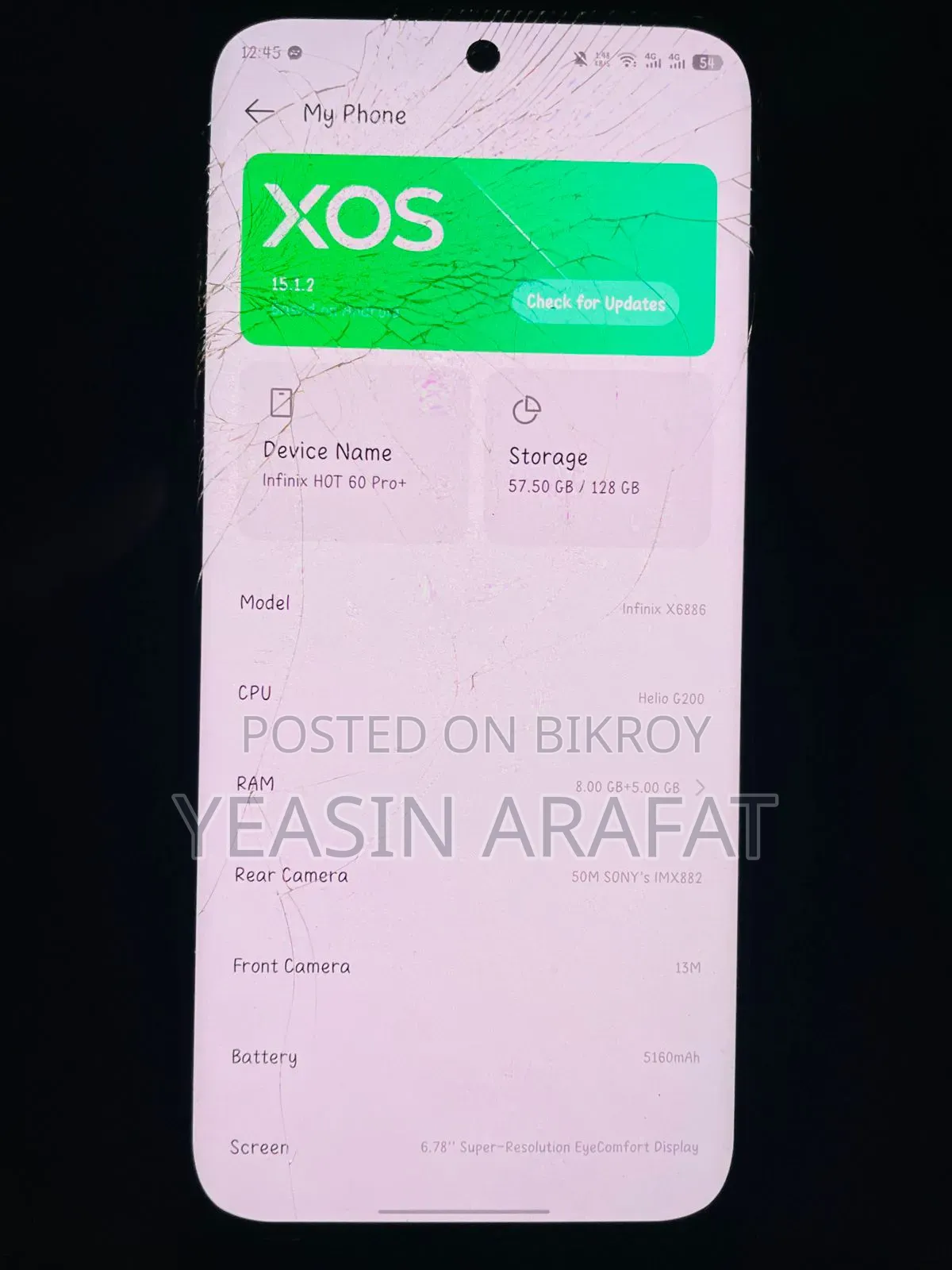 Infinix Hot 60 Pro+ 128 GB Purple