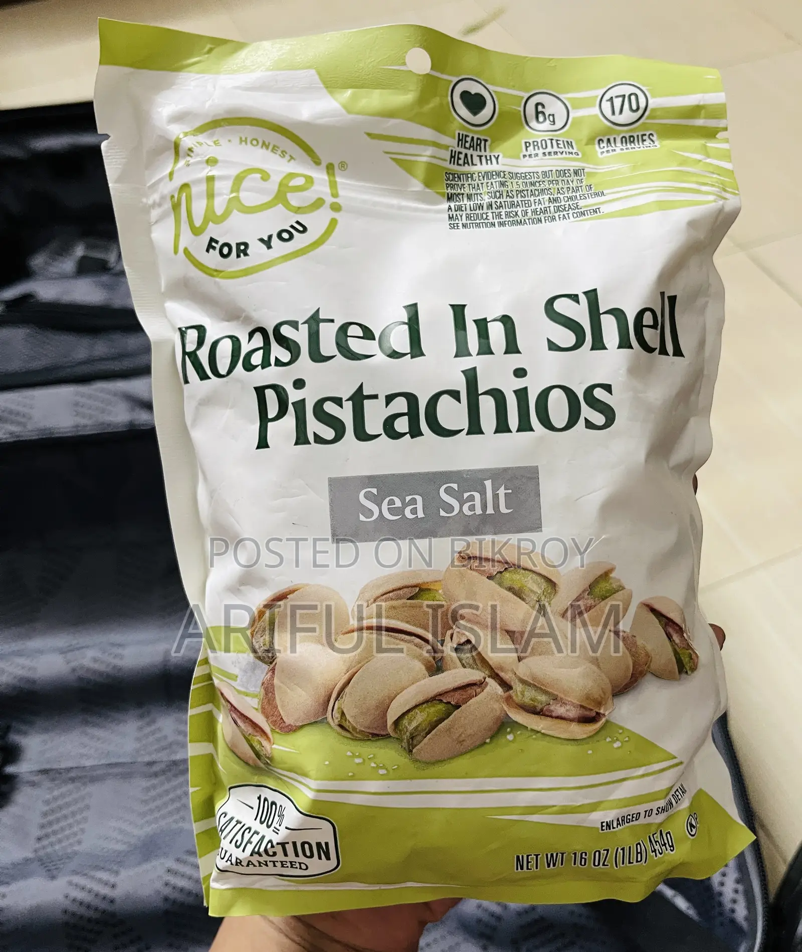 Roasted in Shell Pistachios Sea Salt