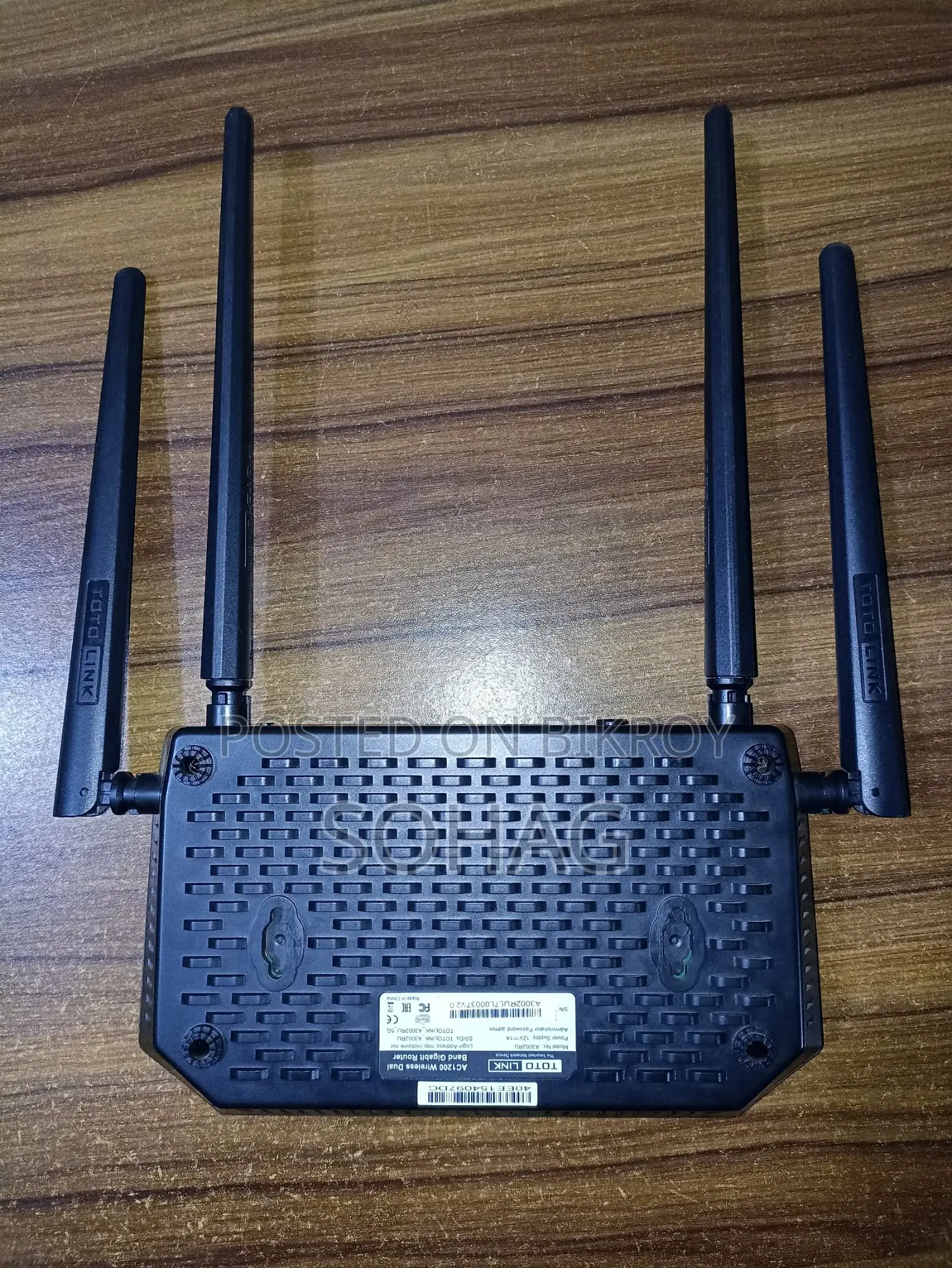 Totolink A3002ru-V2 Dual Band Ac Gigabit Wi-Fi Router