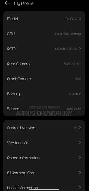 Tecno Camon 40 Pro 4G 256 GB Silver
