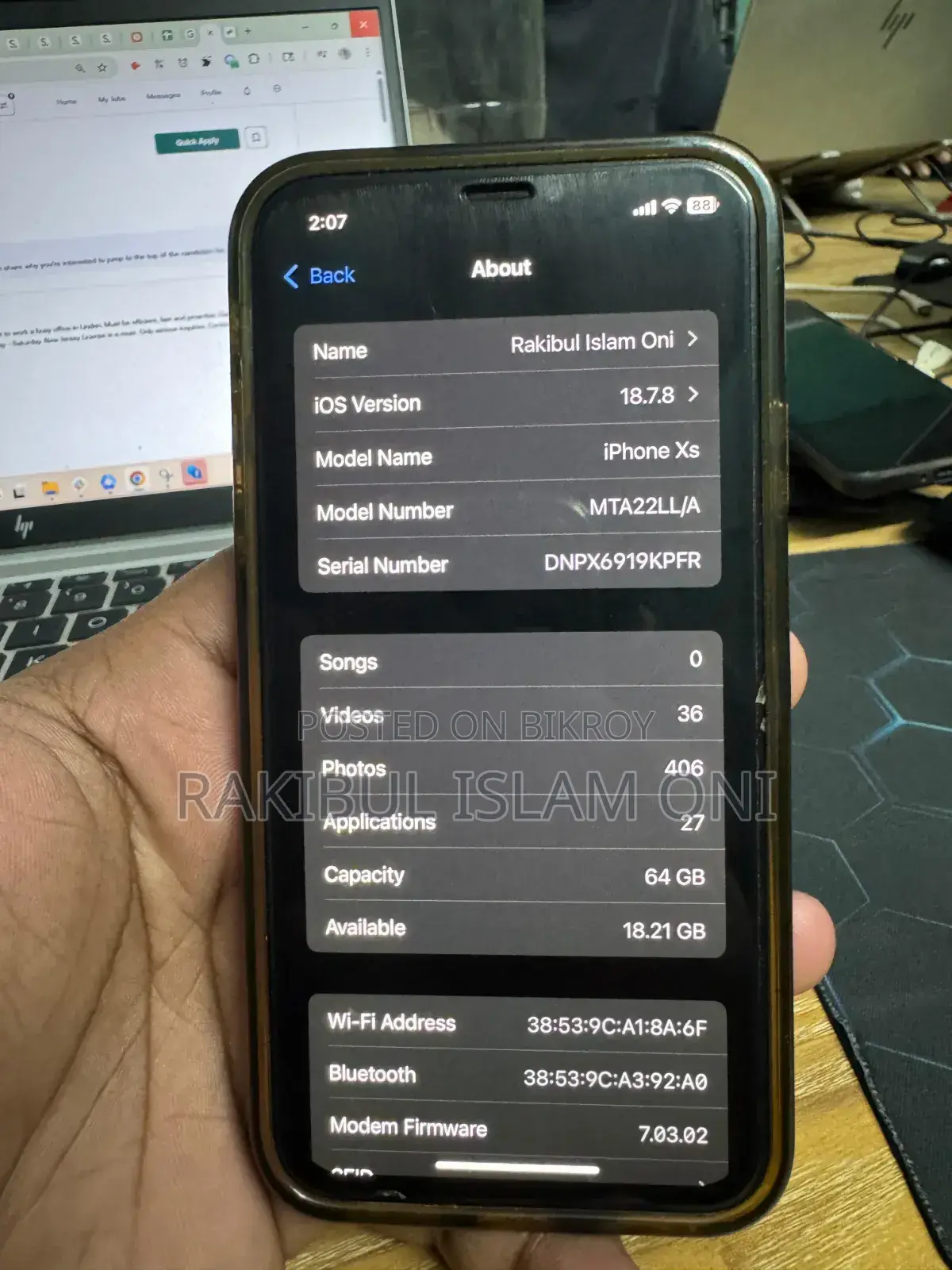 Apple iPhone XS 64 GB Gold