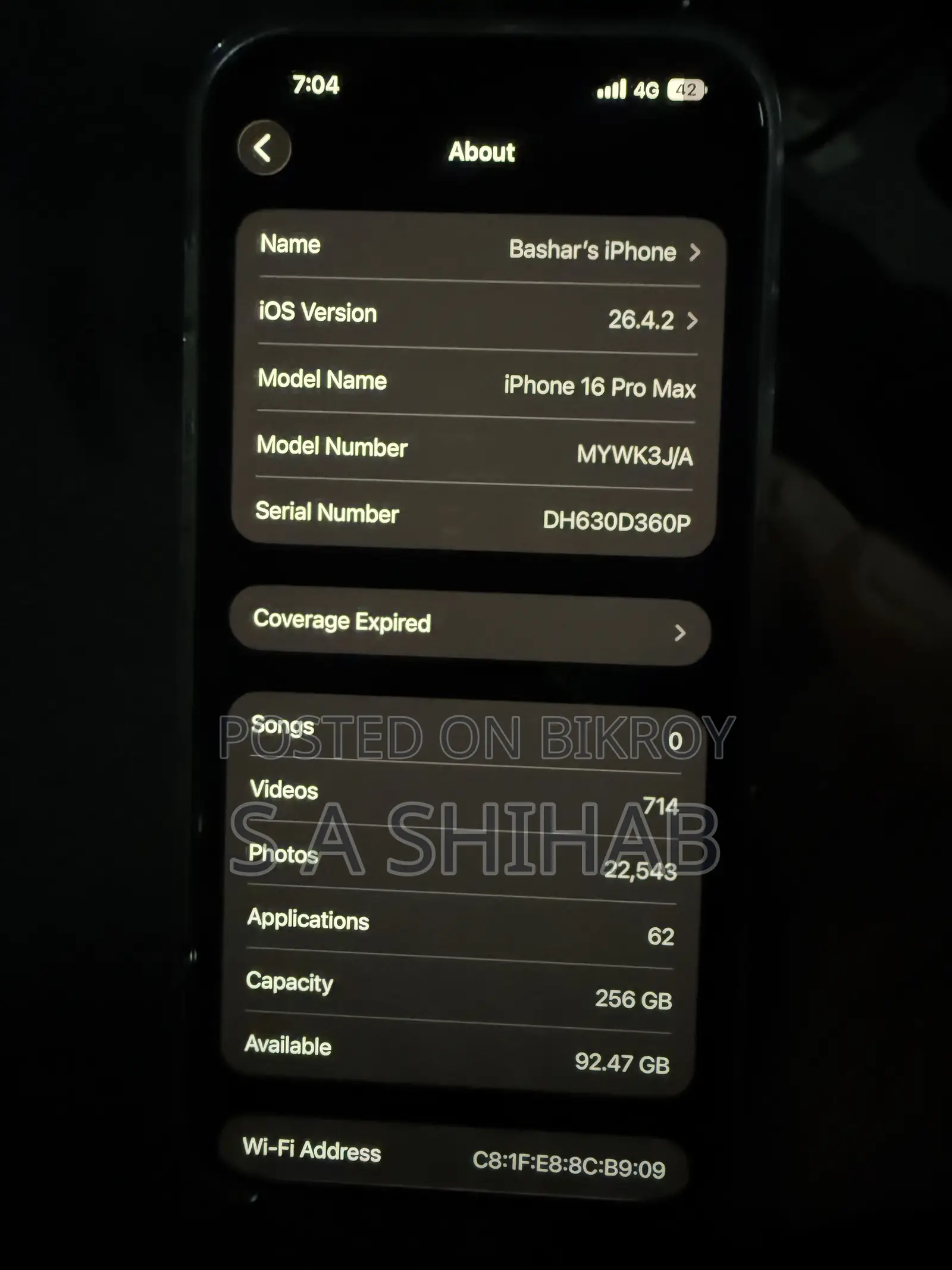 Apple iPhone 16 Pro Max 256 GB Blue