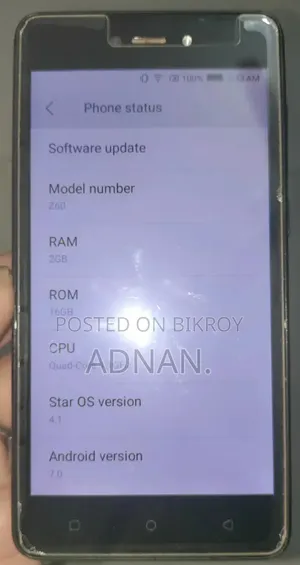 Lava Z60 16 GB Black