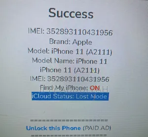 Apple iPhone 11 64 GB White