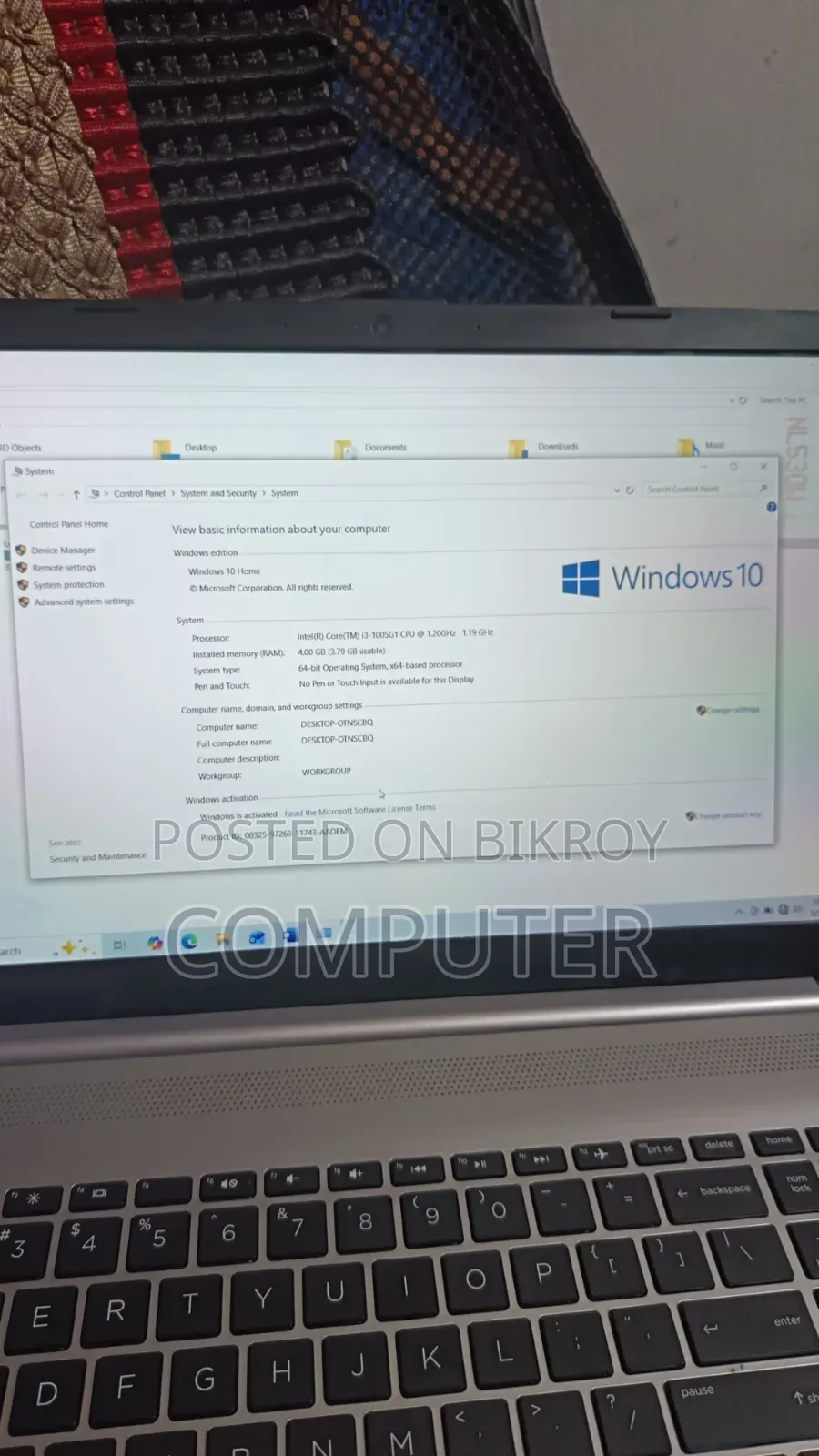 HP Laptop 15, 4GB RAM, Intel Core i3, 1TB HDD + 128GB SSD