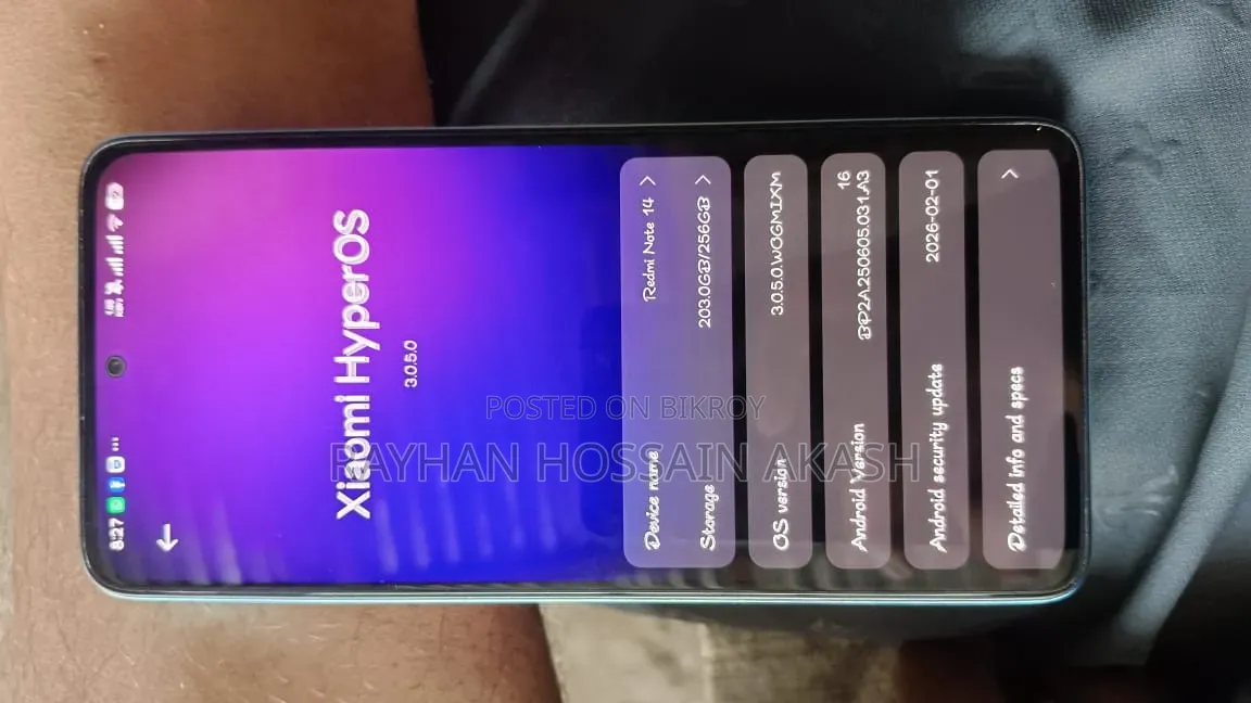 Xiaomi Redmi Note 14 4G 256 GB Blue