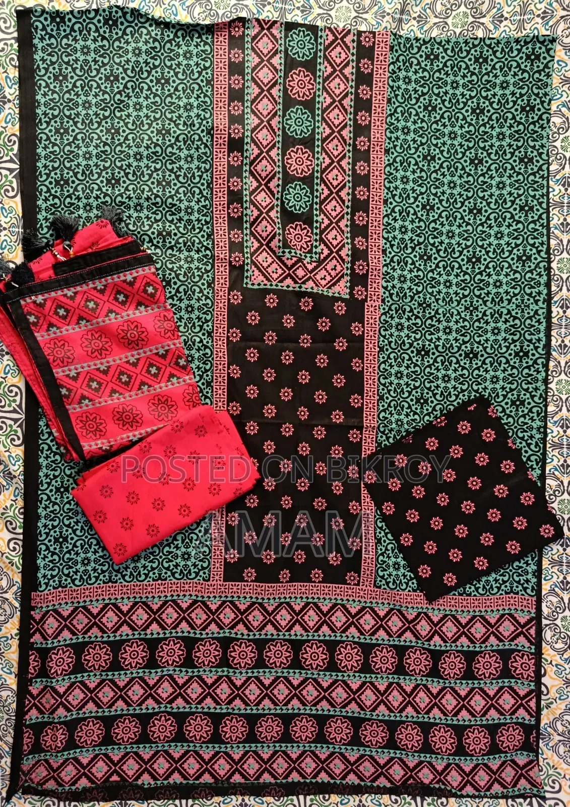 New Model Three-Piece Set High-Quality Cotton Fabric.