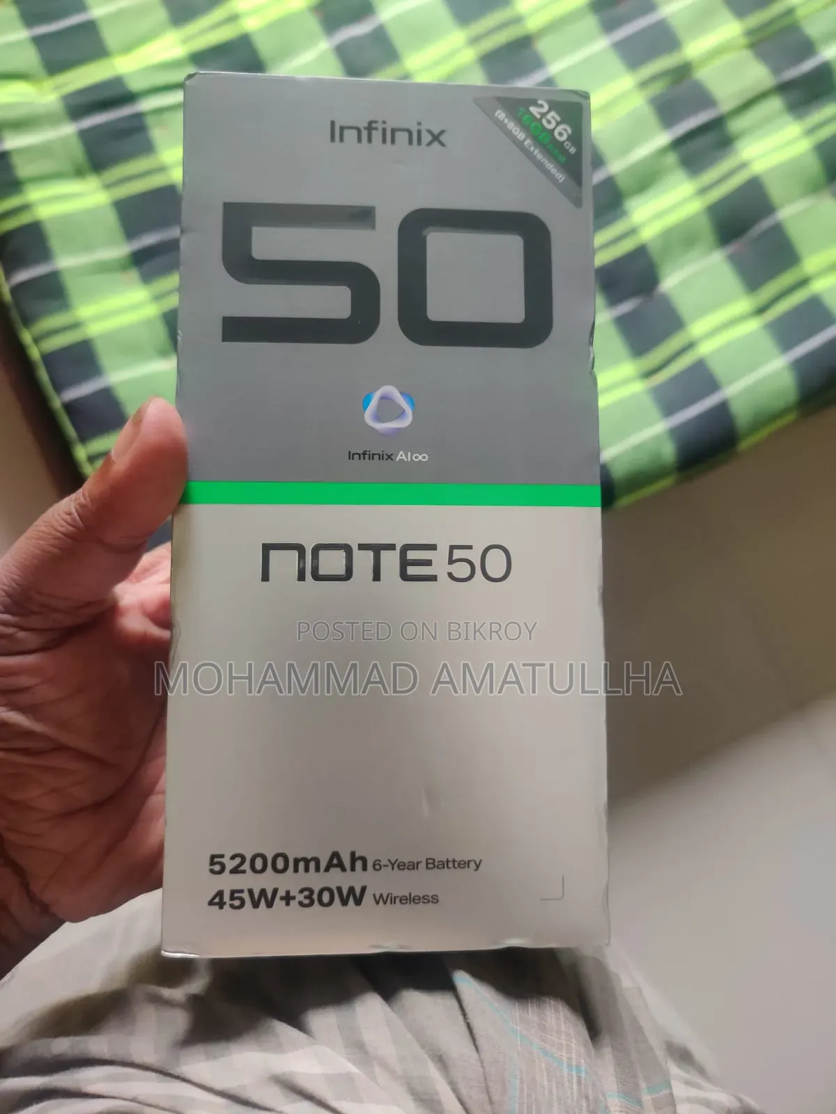 ইনফিনিক্স নোট ৫০ প্রো ২৫৬ জিবি গ্রে