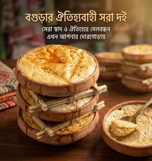 মাটির সরায় ধীরে জমে ওঠা দইয়ের প্রতিটি স্তরে থাকে খাঁটি দুধের ঘনত্ব