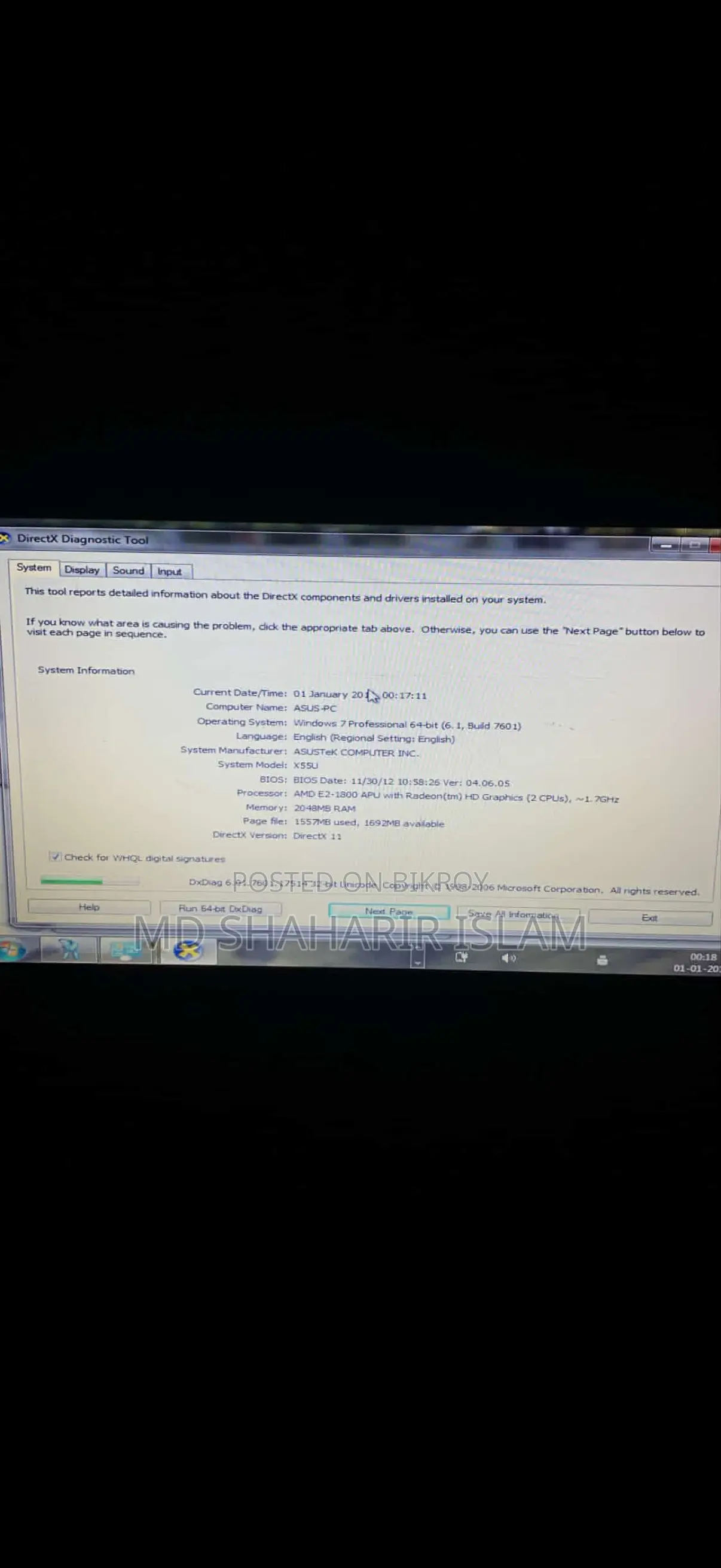 Laptop Asus 4GB AMD Ryzen HDD 512GB