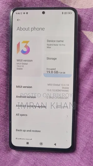 Xiaomi Redmi Note 10 Pro Max 128 GB Purple