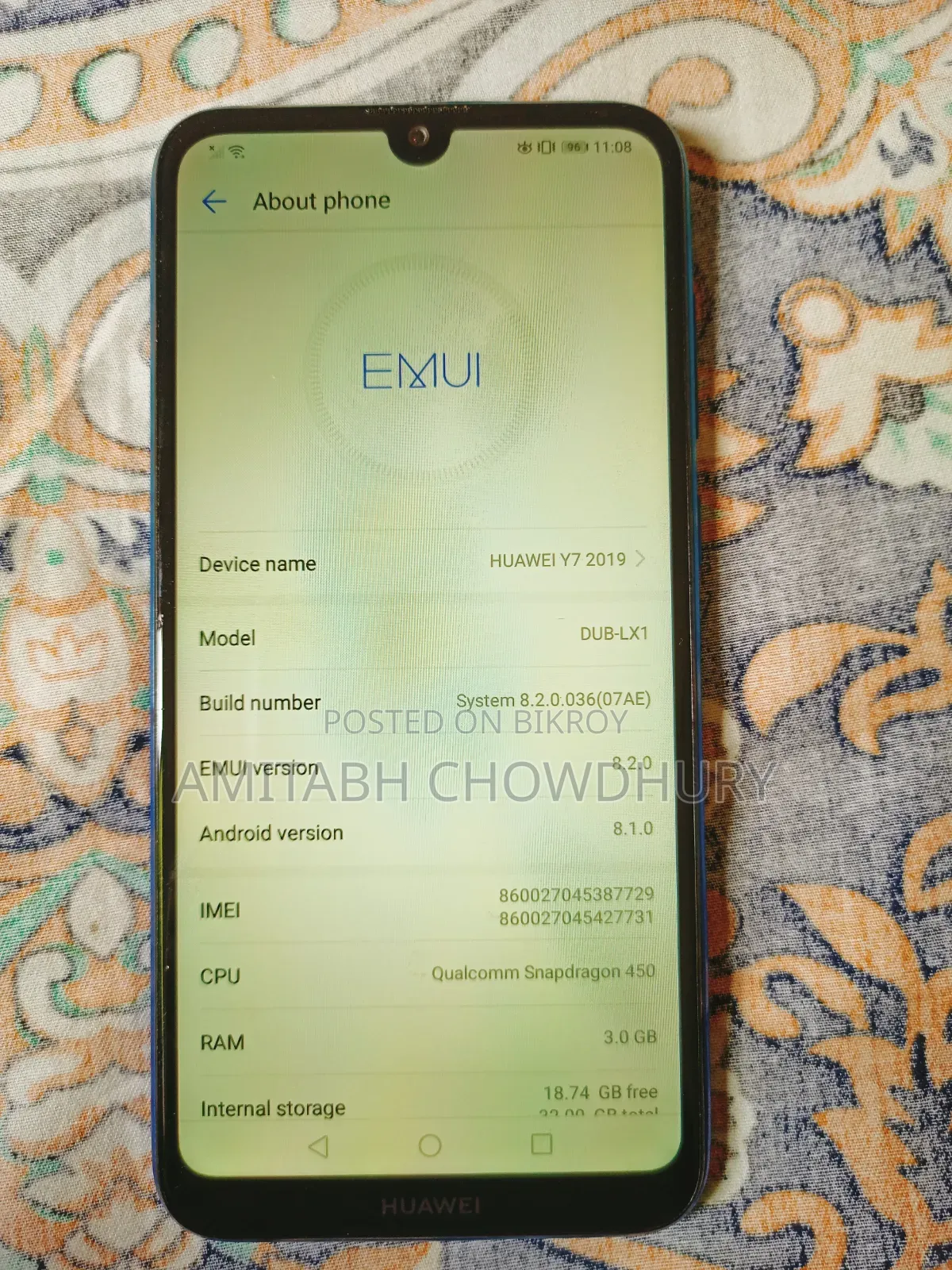 Huawei Y7 32 GB Blue