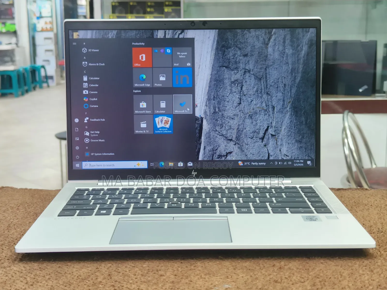 Laptop HP EliteBook 840 G7 8GB Intel Core I5 SSD 256GB