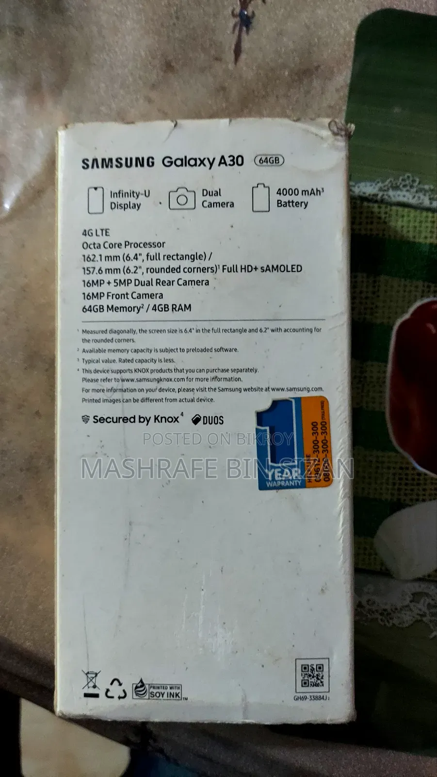 Samsung Galaxy A30 64 GB Blue