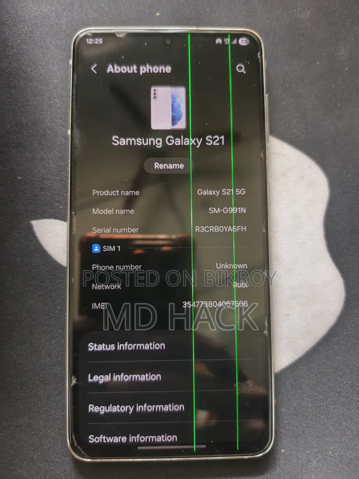 Samsung Galaxy S21 5G SD875 256 GB White