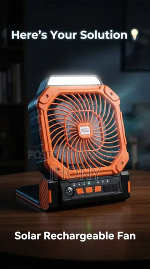 Solar Rechargeable Fan