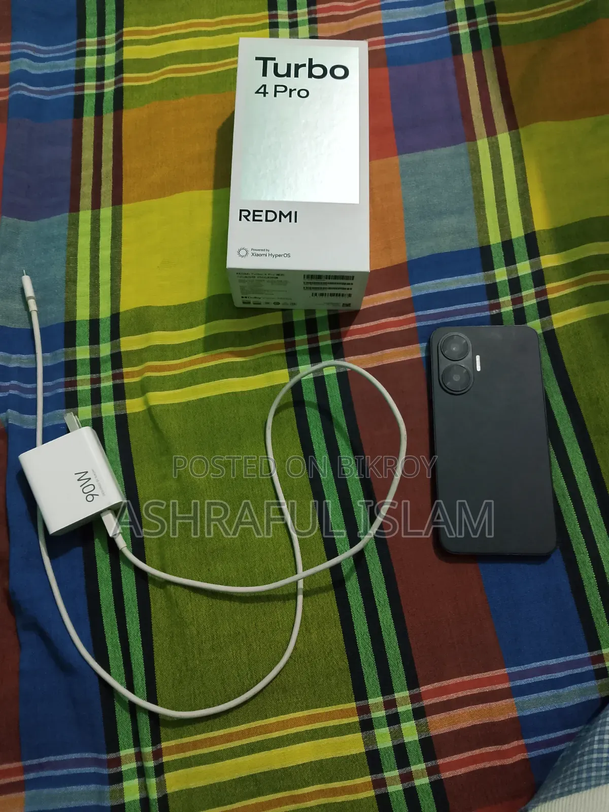 নতুন Xiaomi Redmi Turbo 4 Pro ২৫৬ জিবি কালো