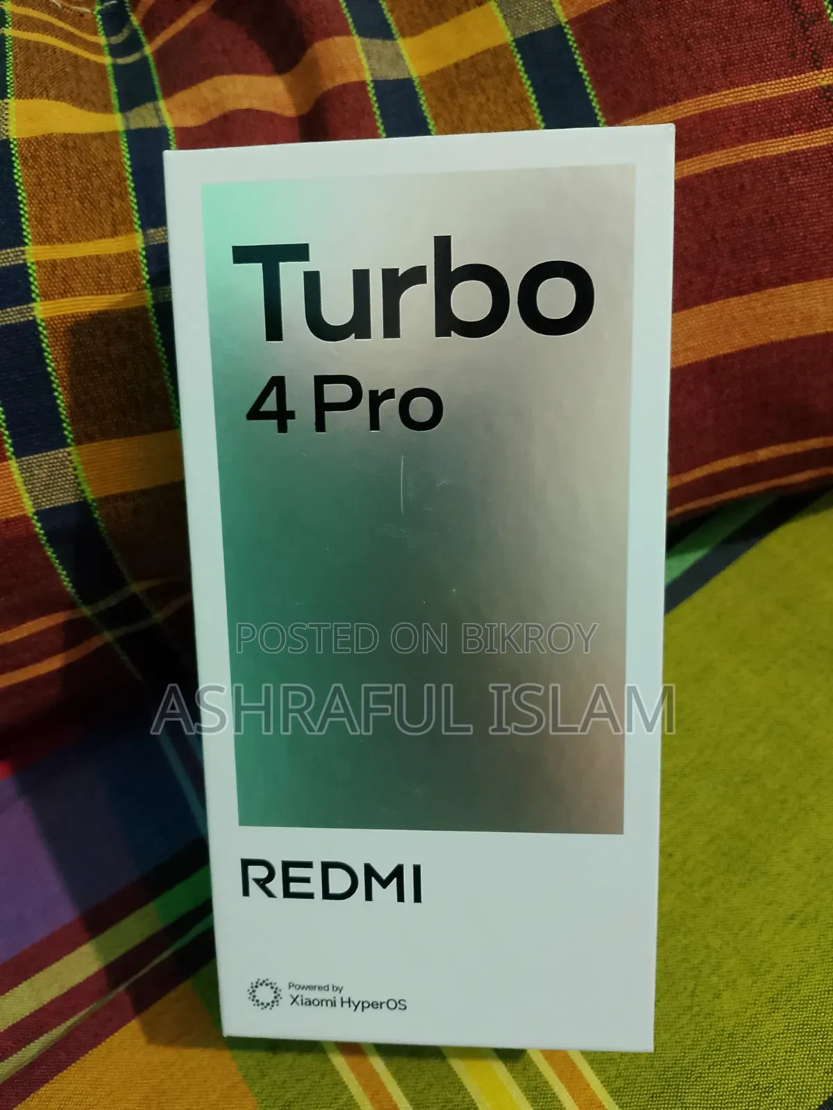 নতুন Xiaomi Redmi Turbo 4 Pro ২৫৬ জিবি কালো