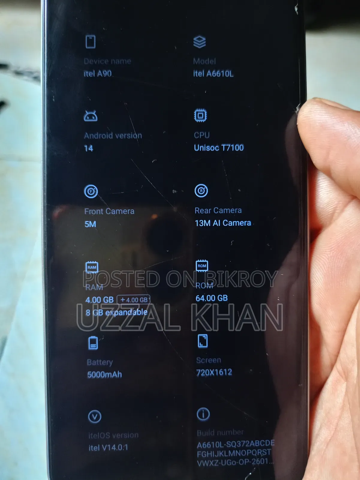 Itel A60S 64 GB Silver