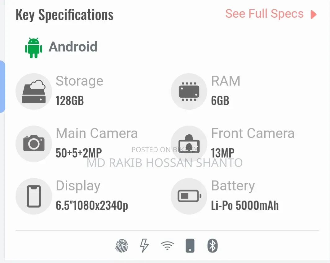 Samsung Galaxy A15 128 GB Black