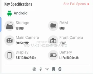 Samsung Galaxy A15 128 GB Black