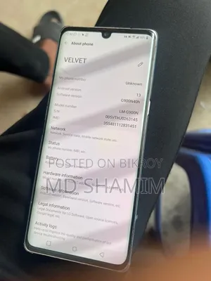 LG Velvet 5G 128 GB Rose Gold