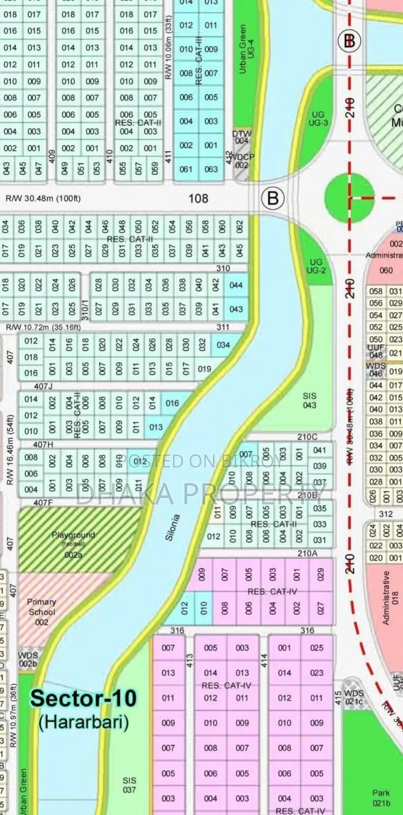 5 Katha Plot Sale Sector 10, Purbachal